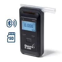 Алкотестер профессиональный Динго E-200 (B) SD с Bluetooth и слотом для SD карты