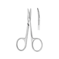 Ножницы тупоконечные вертикально-изогнутые 100 мм Hilbro 10.0017.10