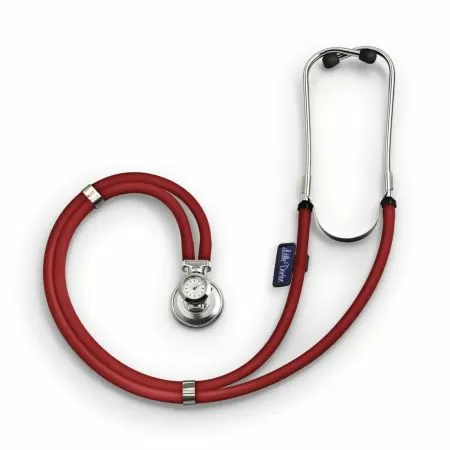 Стетофонендоскоп Little Doctor LD SteTime с часами и дополнительными насадками (Темно-красный)