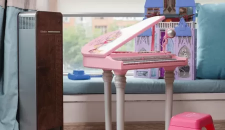 Облучатель-рециркулятор бактерицидный бытовой Ultrafor, 2 лампы по 30 Вт, с счетчиком наработки ламп, темное дерево