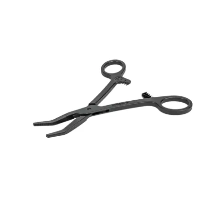 Зажим Бильрота кровоостанавливающий изогнутый одноразовый стерильный 158 мм МЕДПЛАНТ артикул 1202