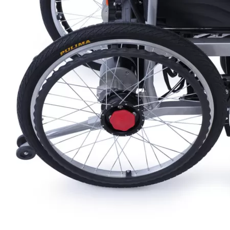 Кресло-коляска с электроприводом MET COMFORT 21, артикул 20574, ширина сиденья 46 см, колеса пневматические