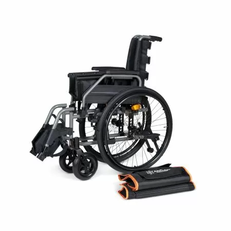 Кресло-коляска для инвалидов Армед 5000 ширина сидения 43см с регулировкой высоты сиденья и подлокотников, быстросъемными колесами и антиопрокидывателями