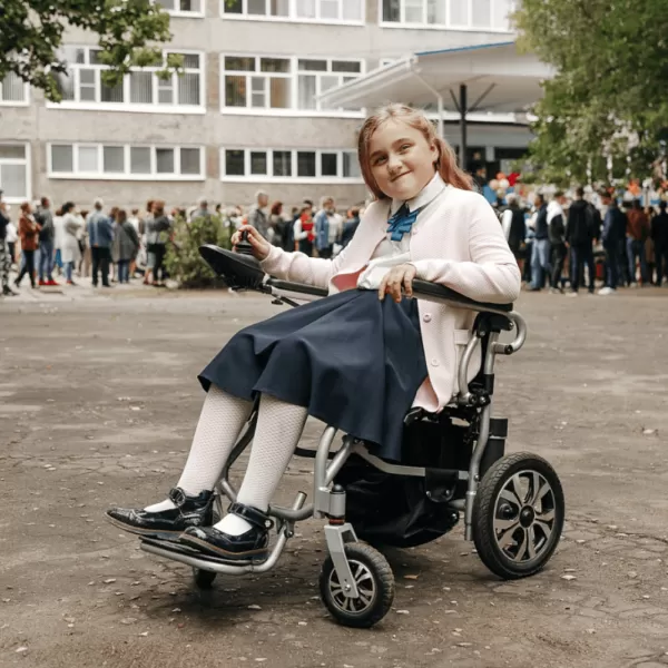 Кресло-коляска с электроприводом "Ortonica" Pulse-620 пневматические колеса, ширина сиденья 18"(45см) PP