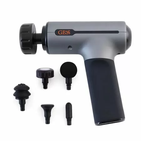 Массажер перкуссионный (массажный пистолет) GESS-877 Revolver для тела беспроводной