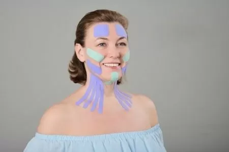 Кинезио тейп для лица Face Tape BBalance 5см*5м, хлопок, бежевый