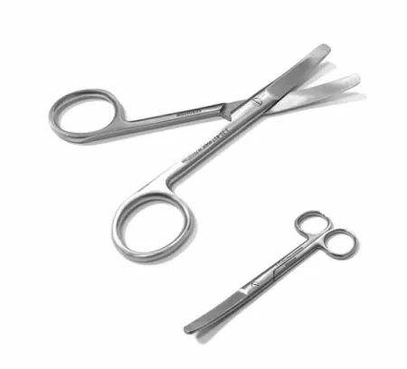 Ножницы тупоконечные вертикально-изогнутые Surgicon J-22-027, 145 мм