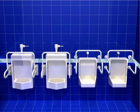 Поручень для инвалидов ППУ-03.01.530.670.590.Н для писсуара