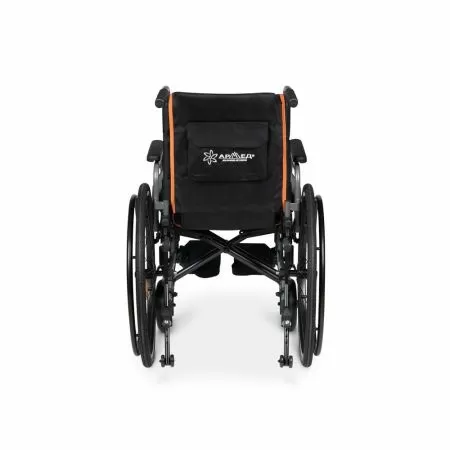 Кресло-коляска для инвалидов Армед 5000 ширина сидения 43см с регулировкой высоты сиденья и подлокотников, быстросъемными колесами и антиопрокидывателями