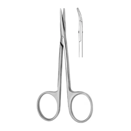 Ножницы роговичные тупоконечные вертикально-изогнутые 110 мм Hilbro 10.0171.11