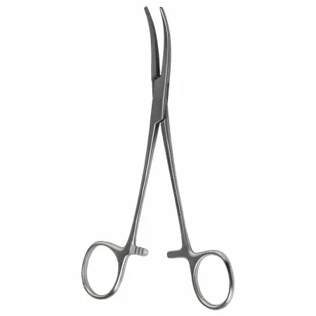 Зажим кровоостанавливающий зубчатый изогнутый №1 160мм З-53 J-17-052