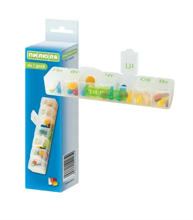 Таблетница Пилюля на 7 дней  д/лек ср-в