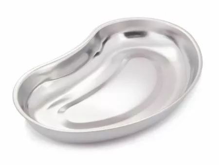 Лоток металлический почкообразный Медикон ЛМП-260 260х160х32мм, 0,5л