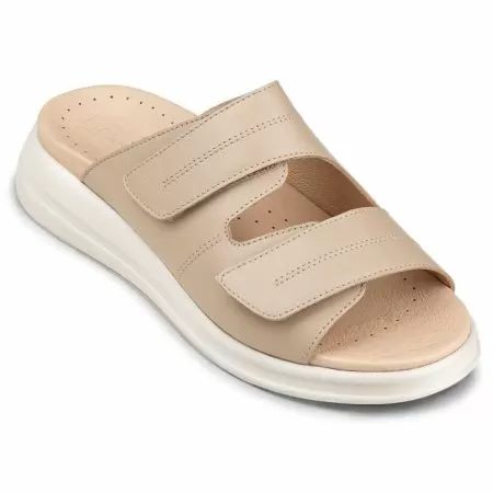 Сабо ортопедические женские Doctor Thomas DTD-251-6 кожаные цвет бежевый 