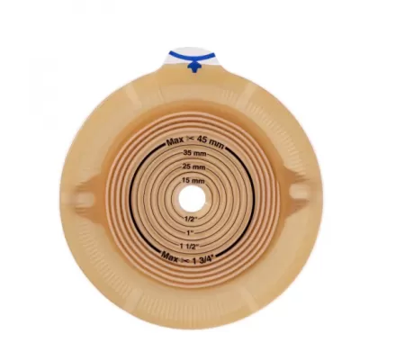 Пластина Coloplast Alterna нового поколения 177100 плоская, вырезаемое отверстие 10-55 мм, фланец 60мм, с креплением для пояса