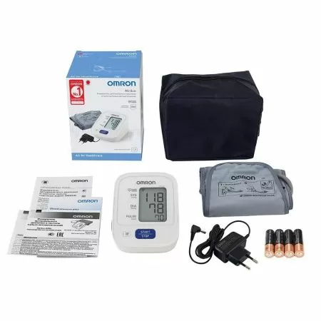 Тонометр автоматический на плечо OMRON M2 Eco с манжетой 22-32 см и адаптером (HEM-7126-ARU)