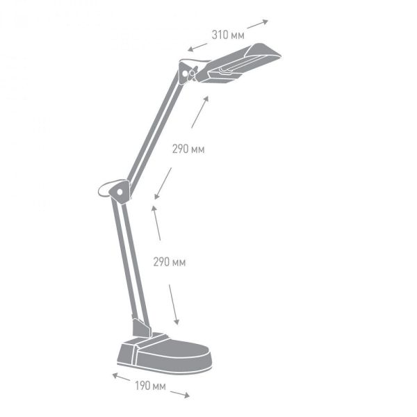 Светильник настольный белый Camelion KD-017A 3277