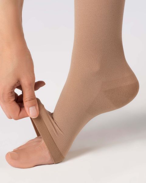 Гольфы компрессионные OFA BAMBERG Classic унисекс с открытым носком 1 класс компрессии цвет бежевый 