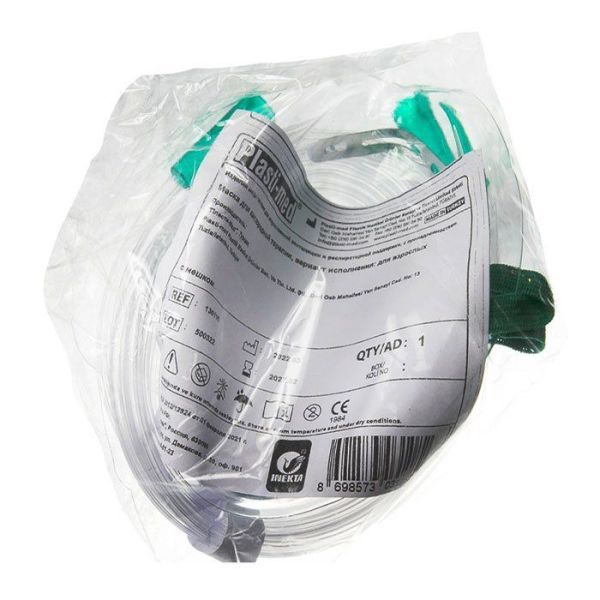 Маска для кислородной терапии INEKTA 130110, трубка 2 метра, резервуарный мешок